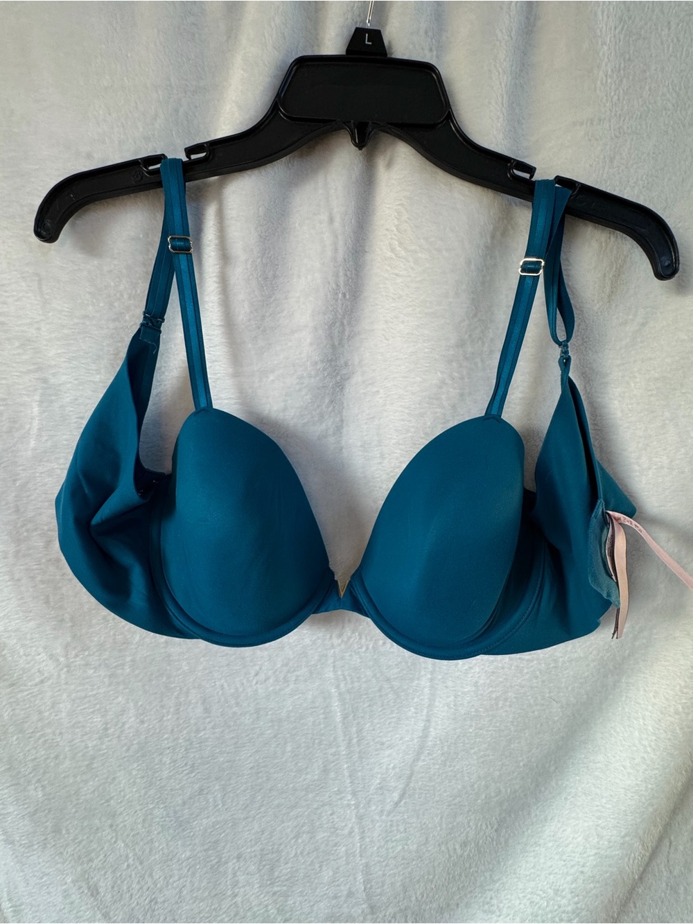 Victoria's Secret lightly lined Demi Teal Underwire T-Shirt Bra
